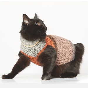 Small Pet Stripy Sweater Crochet Pattern | Crochet Pet Sweater | Crochet Sweater Pattern | Small Pet Sweater Pattern | PDF Pattern