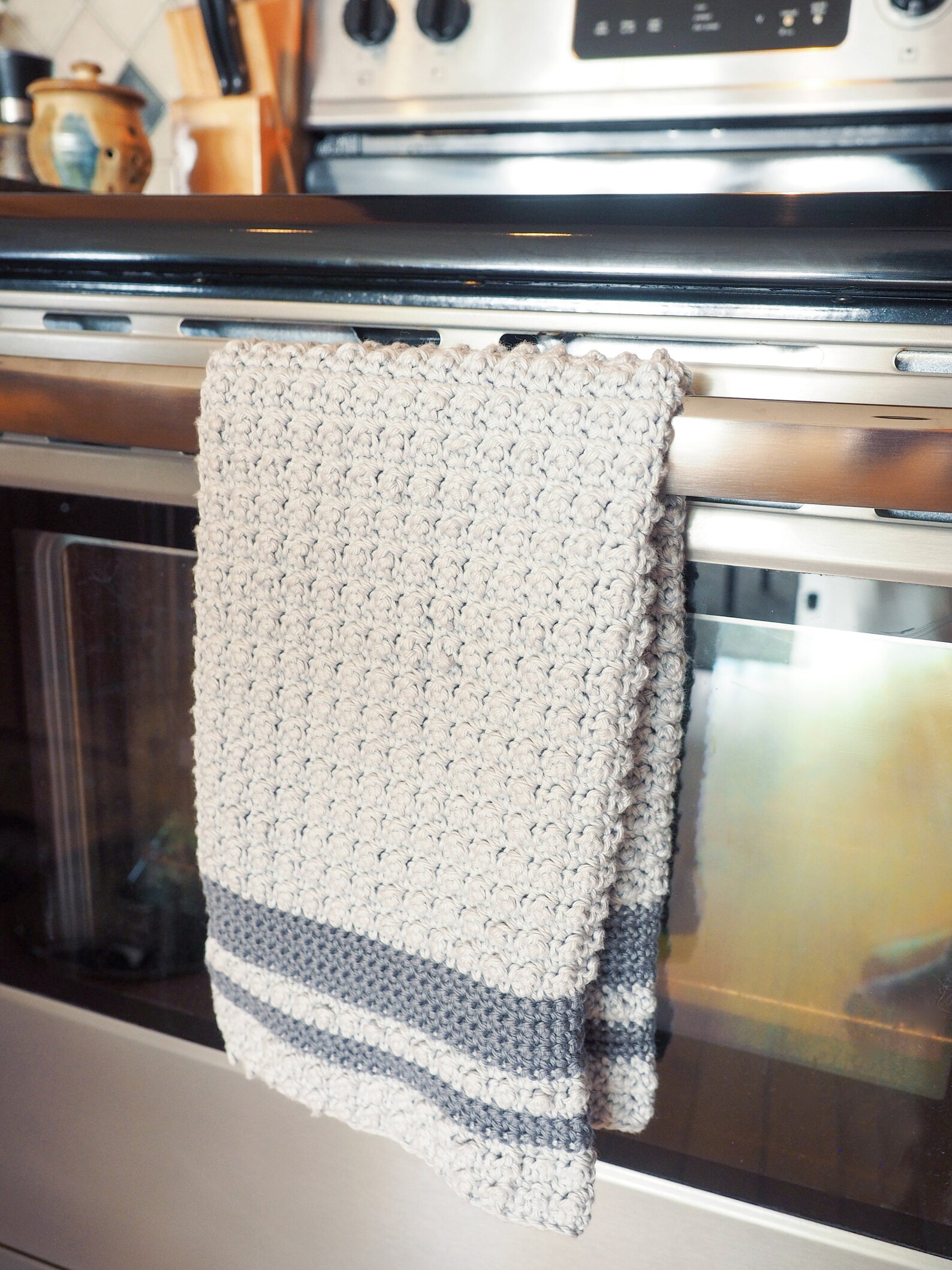 Aligned Cobble Tea Towel Crochet Pattern Tea Towel Crochet Beginner Tea
