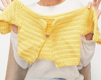 Children’s One Button Cardigan Crochet Pattern | Cardigan Crochet Pattern | Kid's Crochet Cardigan | Cardigan Pattern | PDF Pattern