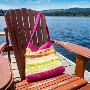 Easy Crochet Bag Pattern Crochet Tote Pattern Everyday Bag Pattern ...