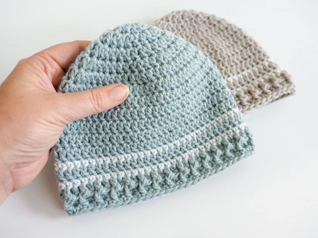 Easy Striped Baby Hat Crochet Pattern Crochet Baby Hat Pattern