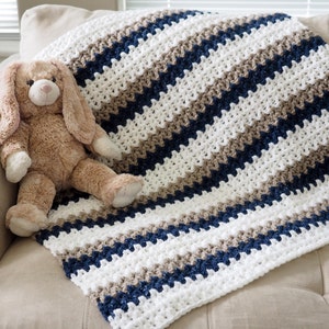 Easy "Done in a Day" Crochet Baby Blanket Pattern