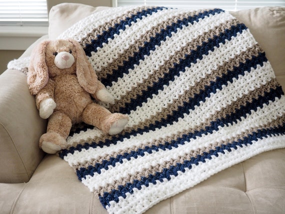 CROCHET PATTERN | Baby Blanket Crochet Pattern | Baby Afghan Pattern | Nursery Decor | Easy Blanket Pattern | Cute Crochet Blanket