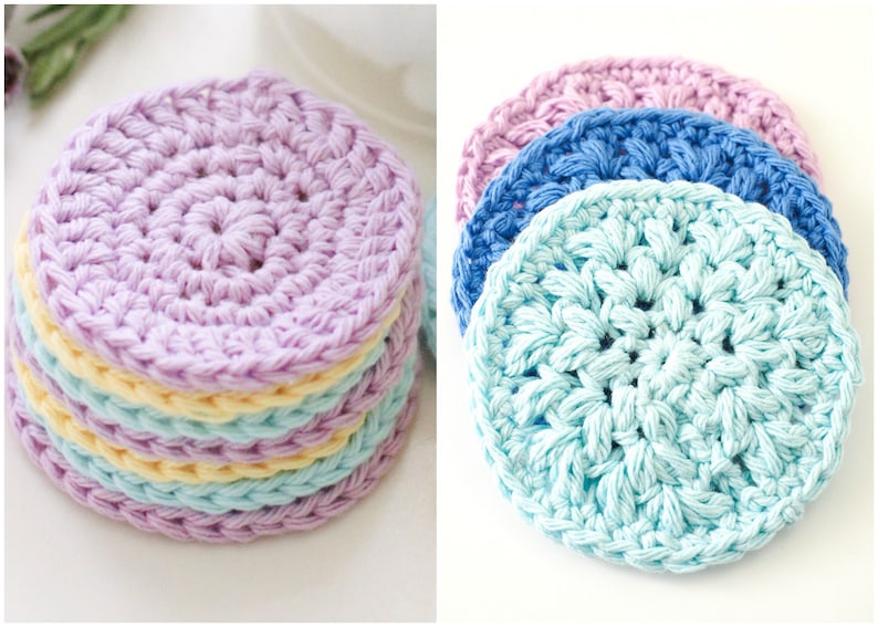 Reusable Face Scrubbie Crochet Pattern Cotton Makeup Remover Etsy
