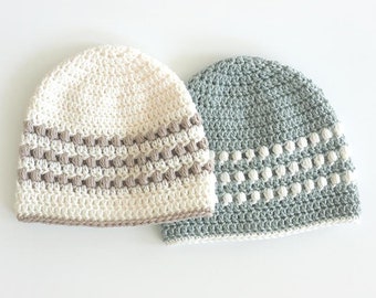 Crochet Hat Pattern | Puff Stitch Crochet Baby Hat Pattern | Crochet Hat Pattern for Babies | Easy Crochet Beanie Pattern | PDF Pattern