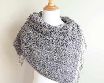 Simple Shells Light Wrap | Crochet Wrap Pattern | Wrap Pattern | Easy Crochet Pattern | Shells Light Wrap | Crocheted Wrap | PDF Pattern