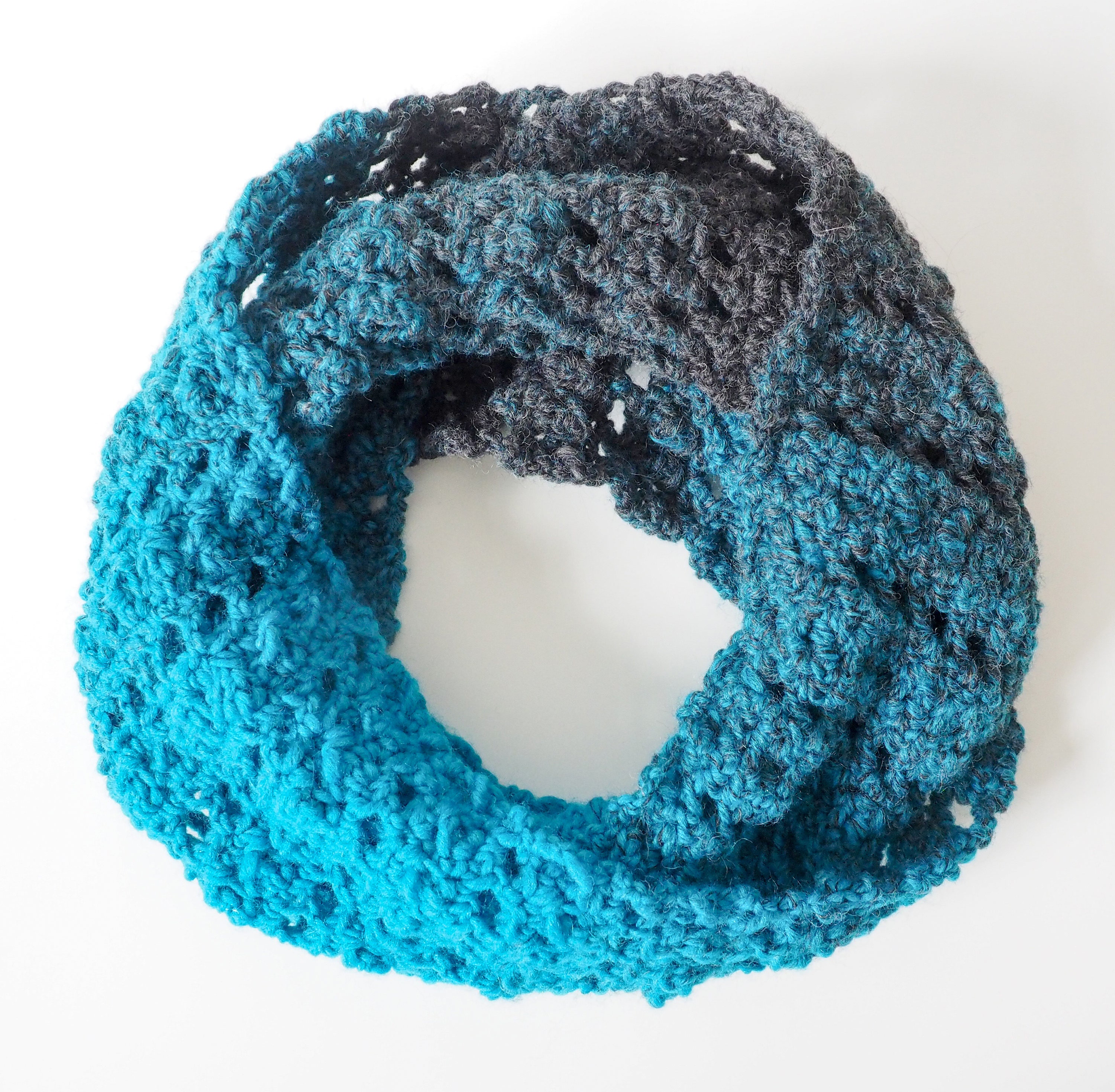 Infinity Scarf Crochet Pattern | Easy Crochet Pattern | Crocheted Neck ...