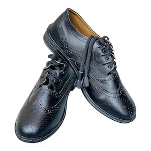 Zapatos Derby Brogue Para Hombre: Piel De Caballo Auténtica, Goodyear – Neweyesee