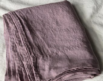 Laken van biologisch linnen: stonewashed bedovertrek - tweeling, queensize bed, kingsize bed