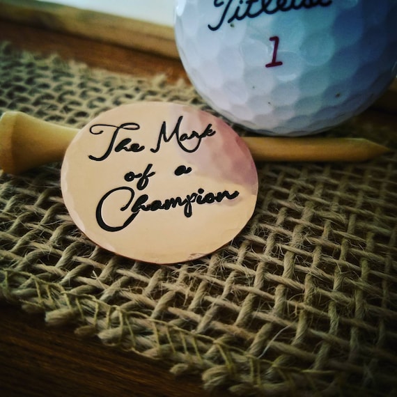 The Mark of a Champion Oversized Golf Ball Markers a set of Etsy