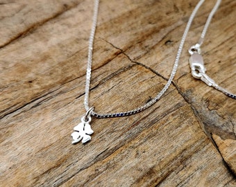 4 LEAF CLOVER NECKLACE - Silver Necklace - 4 Leaf Clover - St. Patrick's Day Jewelry - Clover Charm, Four Leaf Clover Charm - Lucky Charm