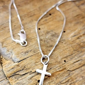 CROSS NECKLACE Personalized Cross Necklace, Baptism, Religious Gift, First Communion, Confirmation, Inspirational Gift, Religious Gift Faith