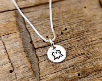 ADOPTION NECKLACE - Personalized Adoption Gift - Adoption Symbol Jewelry - Gotcha Day - Mothers Day - Bridal - Grandma - Family Gift