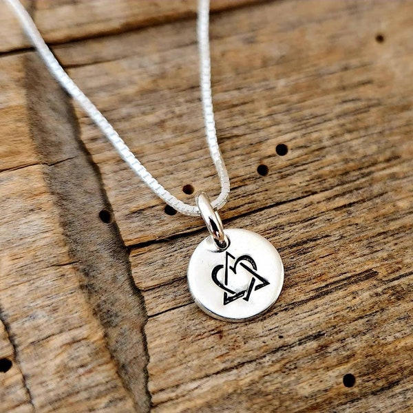 PERSONALIZED ADOPTION NECKLACE, Gotcha Day, Mother, Mothers Day Gift, Bridal, Grandmother, Grandma, Adoption, Adoption Symbol, Family Gift