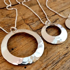 Mothers Necklace Sterling Silver Brass Copper Heart Mother Daughter Grandmother Granddaughter Necklace set 3 Generations Necklace Set Family