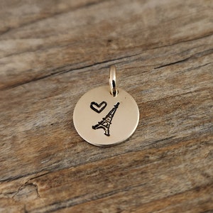 Paris Gold Charm, Silver, Paris Charm, Paris Necklace, Travel Charm, Paris France, France Charm, Paris Charm, We&#39;ll Always Have Paris