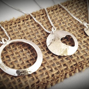 3 Generations Necklace Set, Mother Daughter Necklace Set, Family Necklace, Grandmother&#39;s Necklace Family Set, Granddaughter, Heart Necklace