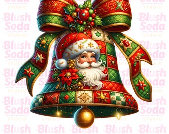 Christmas patchwork, Ball png, patchwork png, preppy Christmas png, Christmas girly png, faux embroidery png, Christmas florals png