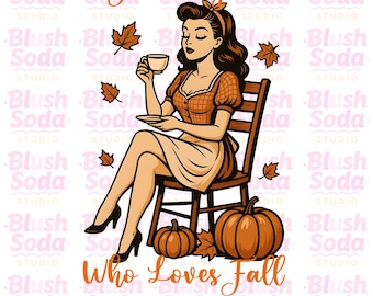 Solo una ragazza che ama l'autunno Png, Autunno Png, Autunno png, Design a sublimazione, Design per maglietta, Stagione accogliente png Sublimazione