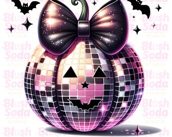 Halloween Png, Calabaza Disco Png, Calabaza Brillante Png, Calabaza Parche Png, Calabaza Con Lazo Coqueto Png, Estética Vintage De Otoño, Acción De Gracias png