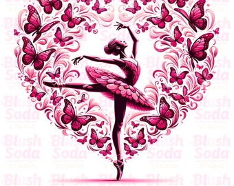 Aquarel ballerina illustraties, prinses ballet meisje afdrukbare afbeeldingen, schattige danseres digitale download, scrapbooking papier ambachten JPG, PNG