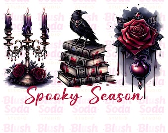Spooky saison Png, vintage Halloween horreur nuit Png, tendance Halloween PNG, conceptions de chemise d'Halloween, rétro Halloween PNG, film d'horreur PNG