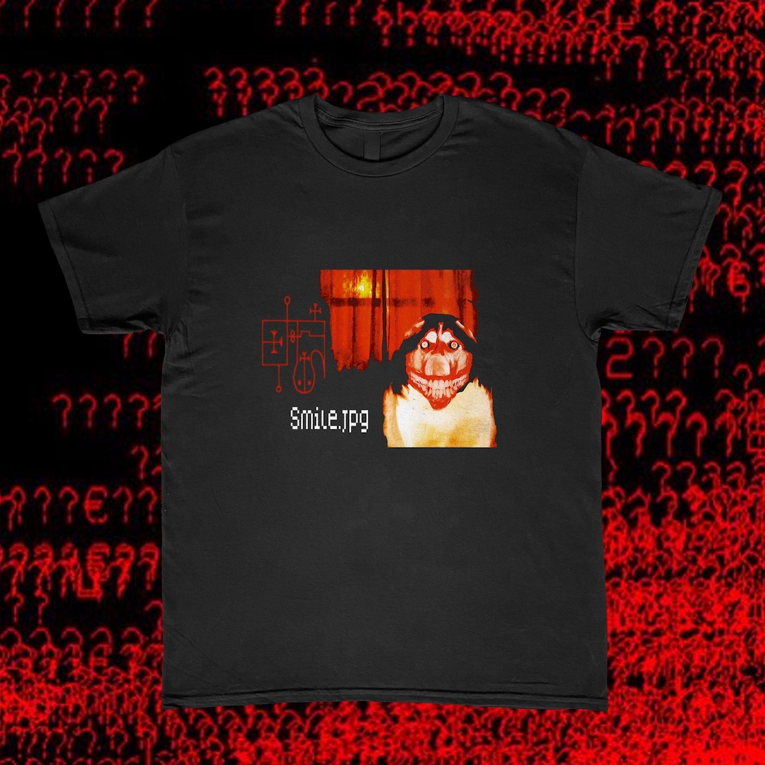 Smile Dog Creepypasta T-shirt(black) - Unisex Streetwear Tee With Smile.jpg  Internet Urban Legend - Etsy, image size:1080x1080