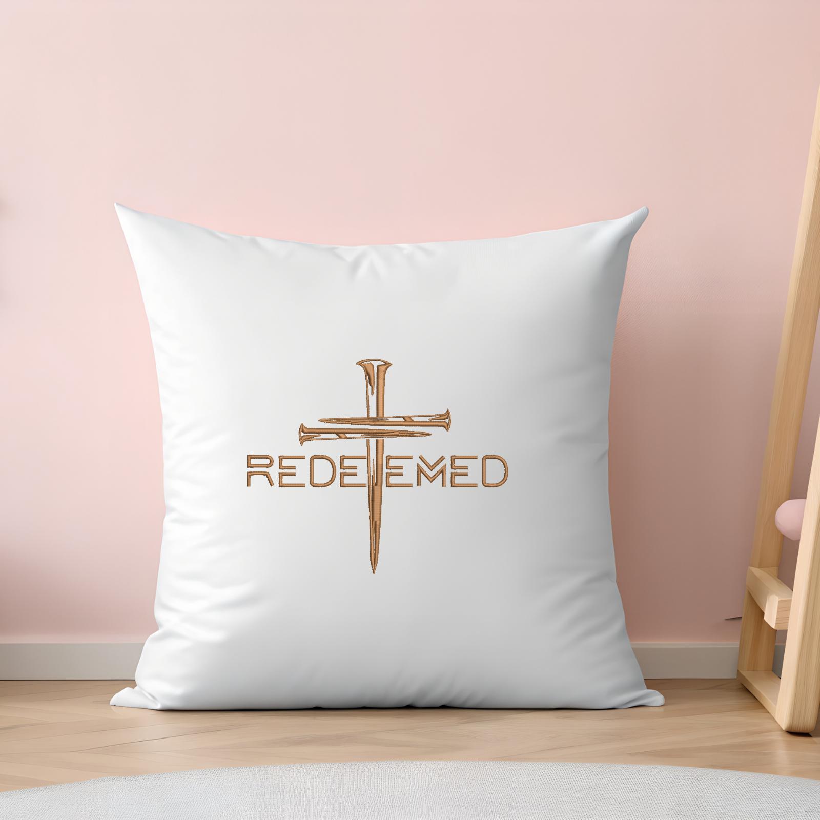 Redeemed Embroidery Design, Christian Embroidery, DST PES File for ...
