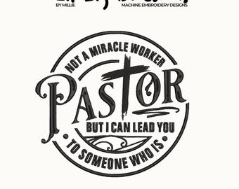 Pastor appreciation embroidery design, Scripture Embroidery Design, Christian Embroidery, DST PES File For Christian