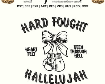 Hard fought embroidery design, God Embroidery Design, Christian Embroidery, DST PES File For Christian