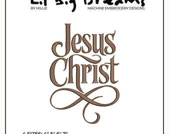 Jesus Christ embroidery design, Boho Christian Embroidery Design, Christian Embroidery, 4x4 hoop design
