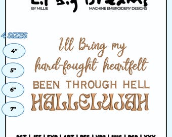 Hard Fought embroidery design, God Embroidery Design, Christian Embroidery, DST PES File For Christian