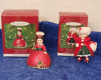 Victorian Christmas or Christmas Holly Madam Alexander Doll Hallmark Keepsake Ornament Collectors Series Christmas Tree Trim Home Décor