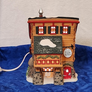 Elves Trade School Dept 56 Heritage Village Collection North Pole Series Christmas Holiday Home Décor, Santa&#39;s Village Trade School Dept 56