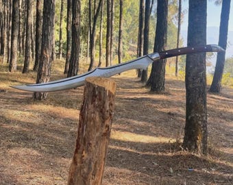 Handmade Viking Sword 5160 High Carbon Steel, Full Tang Handle, With Leather Sheath, Viking Sword, Hunting Sword