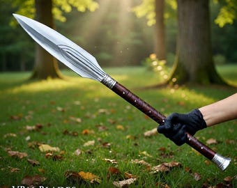 Handmade Authentic Norse Viking Spear - Collector's Piece - Spear With Leather Sheath