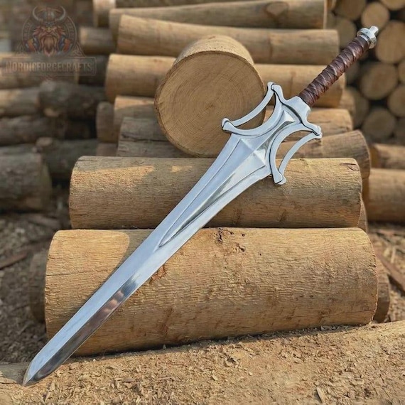 Handmade Fantasy He-Man Power Steel Sword Replica - Masters Inspired Display Piece, Collector's Item