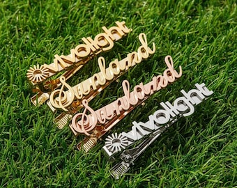 Custom Name Tie Clip Personalized Tie Bar for Men – Engraved Wedding Gift, Groomsmen Gift, Anniversary Gift, Father’s Day Present