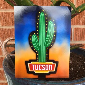 Stampa di cactus di Tucson
