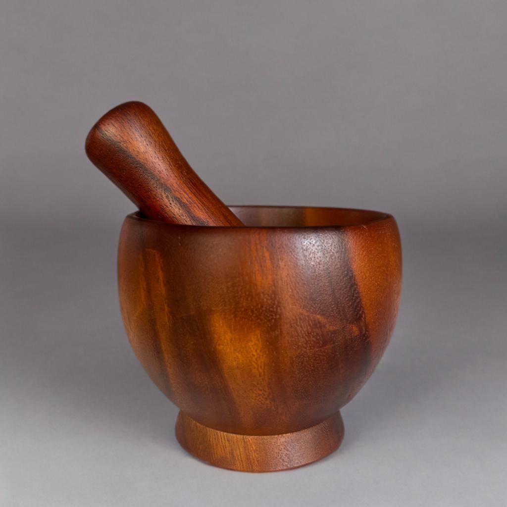 Wooden Mortar & Pestle