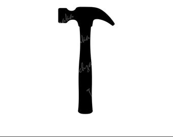 Hammer SVG File, Hammer Silhouette, Hammer PNG, Tool Clipart, Carpenter Tool Vector, Hand Tool SVG, Hardware Icon, Digital Download
