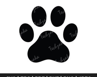 Arquivo SVG de Pata de Cachorro, SVG de Impressão de Pata de Cachorro, Silhueta de Pata de Cachorro, PNG de Pata de Cachorro, Cricut, Laser, Clipart, CNC, Vetor, EPS, DXF, JPG, PDF, Download Digital