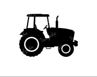 File SVG trattore, sagoma trattore agricolo, trattore PNG, clipart agricoltura, vettore agricoltura, file di taglio Cricut, download digitale agricoltore