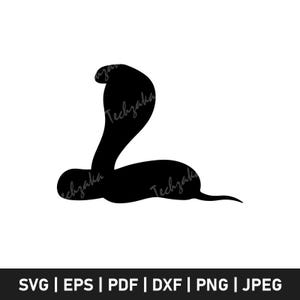 Cobra Snake SVG, Snake Silhouette, Cobra Clipart, Cobra Snake PNG, Reptile SVG, Snake Cricut Cut File, Serpent Vector, Digital Download