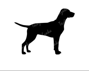 Arquivo SVG de cachorro Vizsla, silhueta de Vizsla, clipart de cachorro de caça, PNG de Vizsla, arquivo de corte SVG para amante de animais de estimação para Cricut e silhueta, download digital