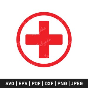 Red Cross SVG, Medical Cross SVG, First Aid Symbol, Healthcare SVG, Emergency Symbol, Medical Clipart, Hospital Symbol,Doctor Nurse Cut File