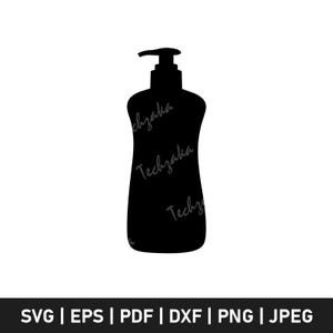 Lotion Bottle Svg, Cosmetic Pump Bottle Svg, Skincare Clipart, Lotion Png, Beauty Product Svg Cut File, Soap Dispenser Svg for Cricut