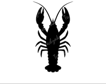 Crawfish SVG, Crawfish Silhouette, Crawfish PNG, Seafood Clipart, Lobster SVG, Shellfish Vector, Cricut Cut File,Cajun Boil Digital Download