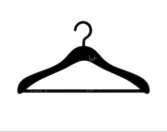 Archivo SVG de percha, percha PNG, percha de madera SVG, clipart de percha, archivo de corte de percha para Cricut y Silhouette, descarga instantánea