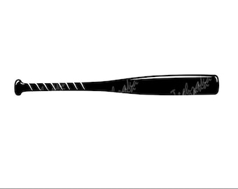 Baseball Bat SVG, Softball Bat SVG, Baseball SVG, Baseball Clipart, Baseball Bat Dxf Png, Baseball Silhouette, Cut File for Cricut